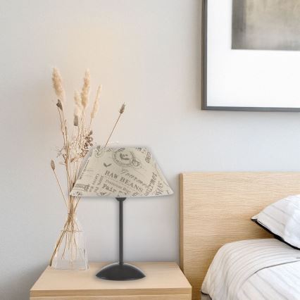 ONLI - Bordslampa MAIDA 1xE27/15W/230V 38 cm brun