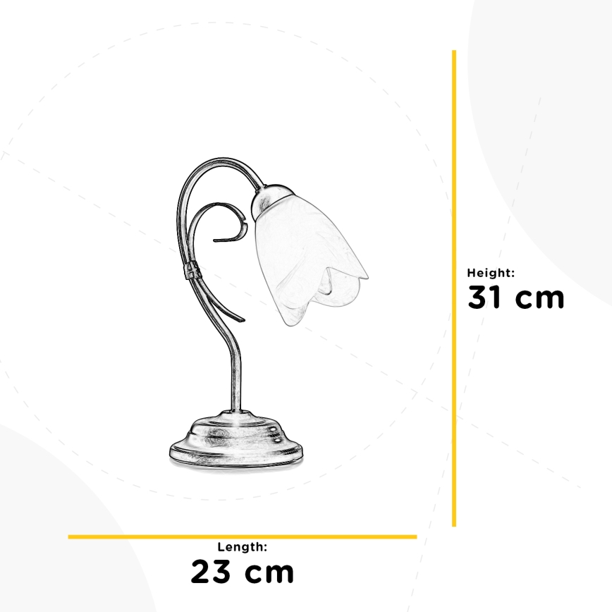 ONLI - Bordslampa ODINO 1xE14/6W/230V 30 cm