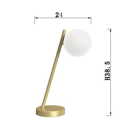 ONLI - Bordslampa PALOMA 1xG9/10W/230V 38,5 cm guld
