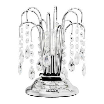 ONLI - Bordslampa PIOGGIA 1xE14/6W/230V diameter 16 cm skinande krom