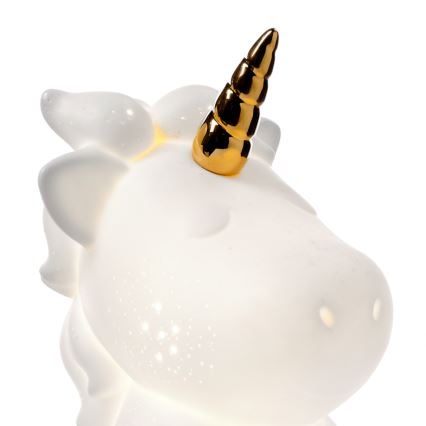 ONLI - Bordslampa PORCELLANA 1xE14/6W/230V 23,5 cm enhörning