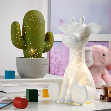 ONLI - Bordslampa PORCELLANA 1xE14/6W/230V 30 cm giraff