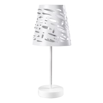 ONLI - Bordslampa RICKY 1xE14/10W/230V 28 cm vit