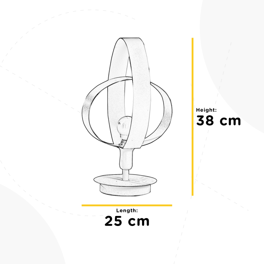 ONLI - Bordslampa SERENA 1xE14/6W/230V vit 38 cm