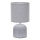 ONLI - Bordslampa SHELLY 1xE27/22W/230V grå 28 cm