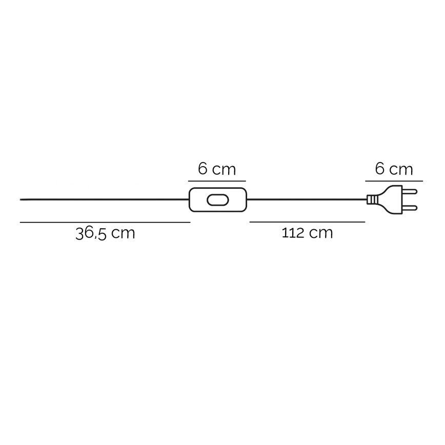 ONLI - Bordslampa VORTICE 1xE27/22W/230V 64 cm grädde