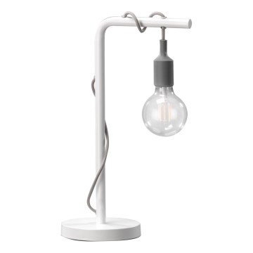 ONLI - Bordslampa WIRE 1xE27/15W/230V 50 cm grå/vit