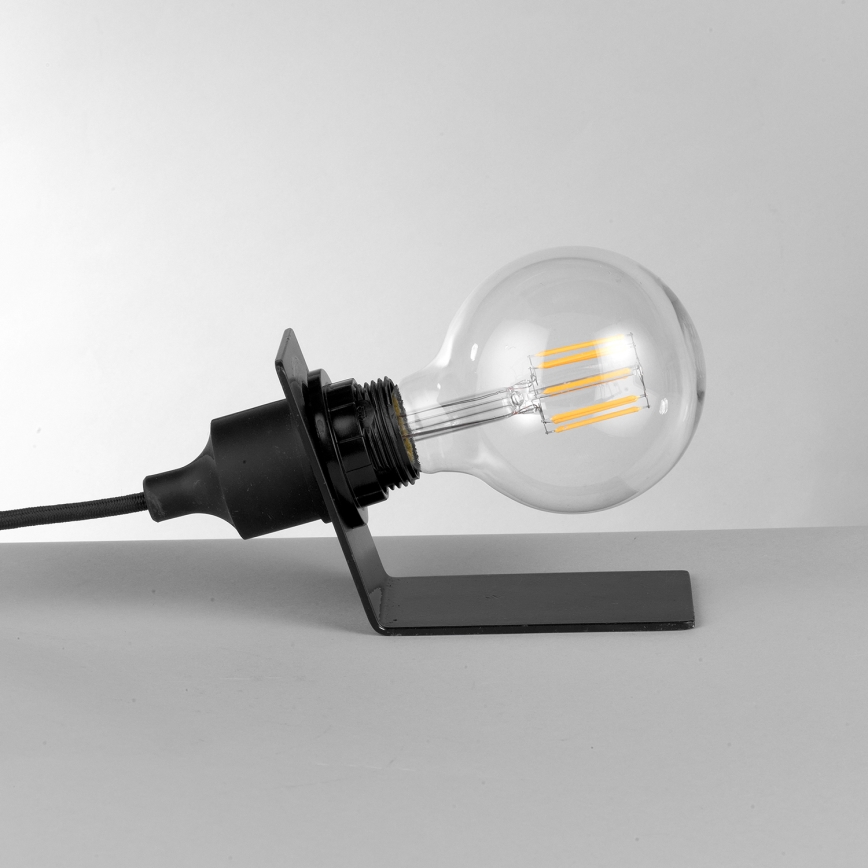 ONLI - Bordslampa WIRE 1xE27/15W/230V 9 cm svart