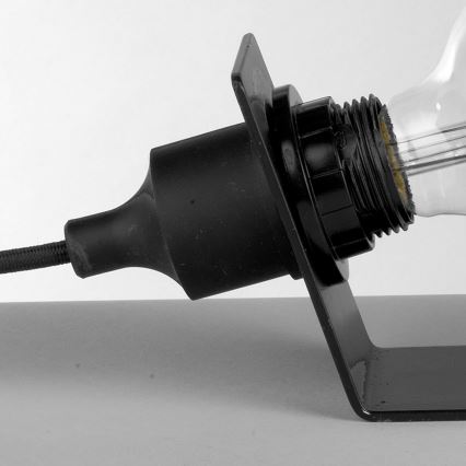 ONLI - Bordslampa WIRE 1xE27/15W/230V 9 cm svart