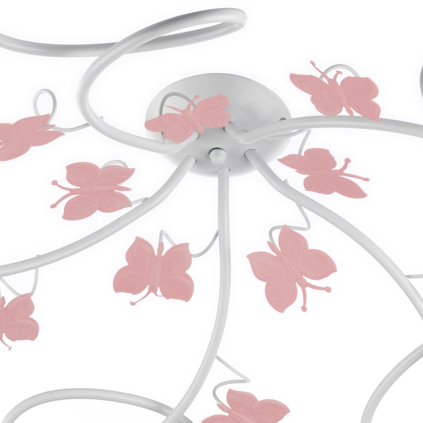 ONLI - Fäst ljuskrona för barn BUTTERFLY 5xE14/6W/230V