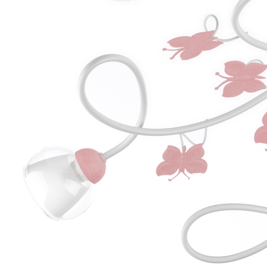 ONLI - Fäst ljuskrona för barn BUTTERFLY 5xE14/6W/230V