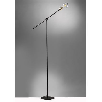 ONLI - Golvlampa ASTE 1xE27/15W/230V svart/guld