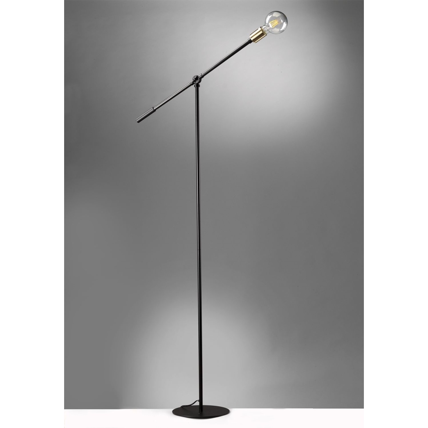 ONLI - Golvlampa ASTE 1xE27/15W/230V svart/guld