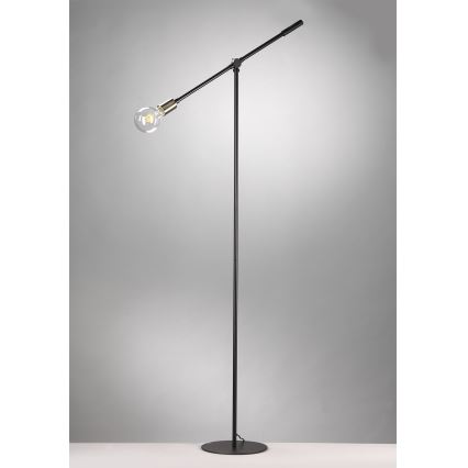 ONLI - Golvlampa ASTE 1xE27/15W/230V svart/guld