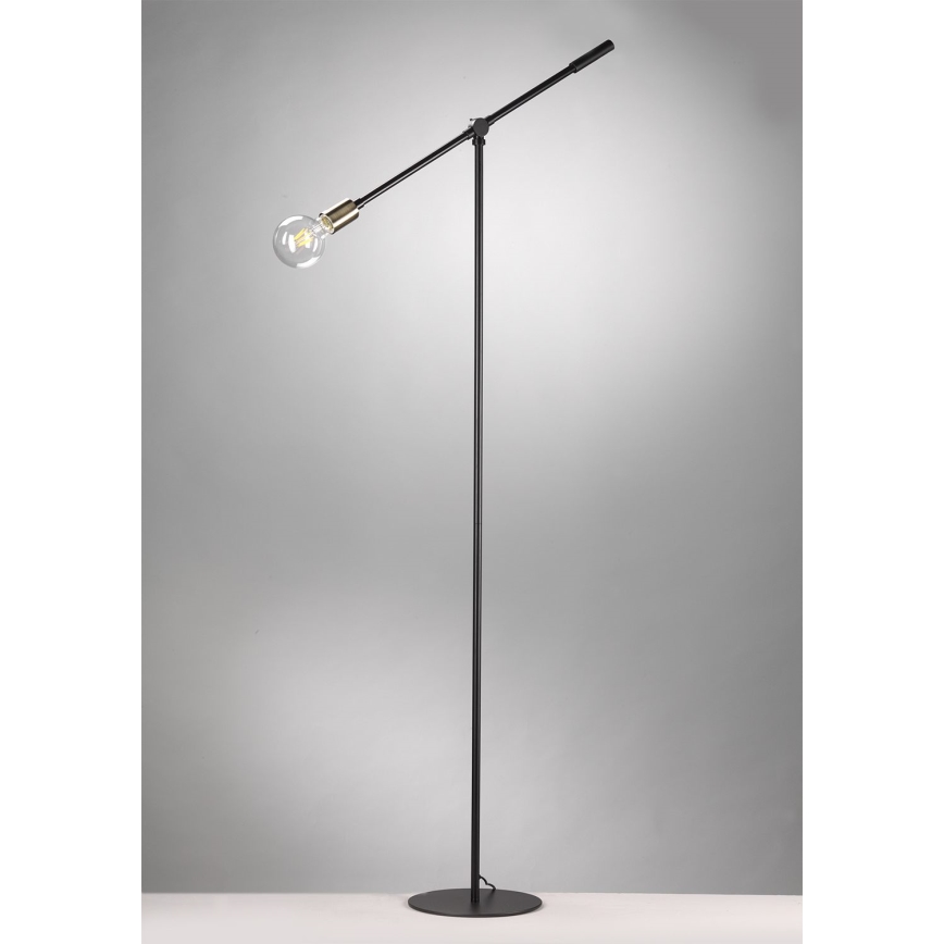 ONLI - Golvlampa ASTE 1xE27/15W/230V svart/guld