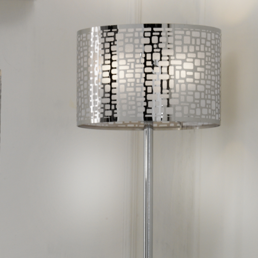 ONLI - Golvlampa BRUCE 1xE27/15W/230V matt krom