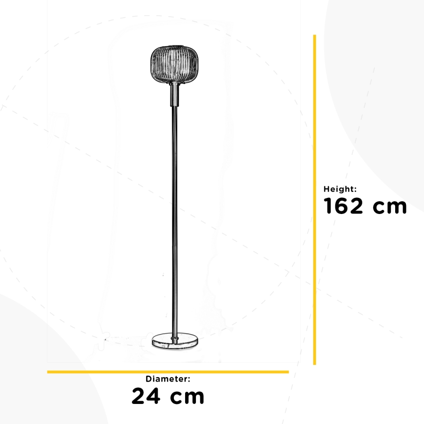ONLI - Golvlampa DOROTY 1xE27/22W/230V