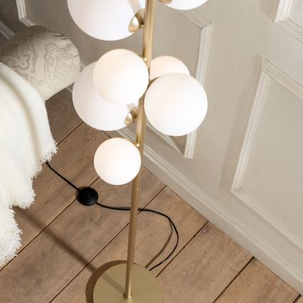 ONLI - Golvlampa PALOMA 7xG9/10W/230V guld