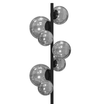 ONLI - Golvlampa PALOMA 7xG9/10W/230V svart/rökig