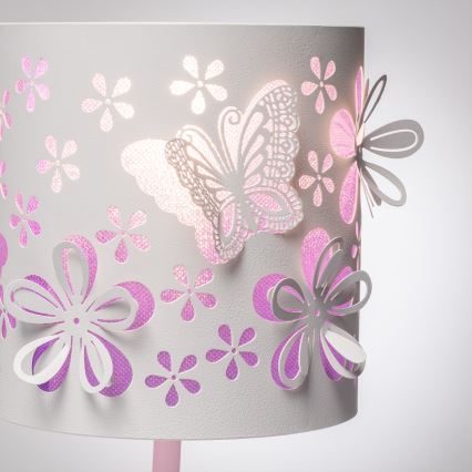 ONLI - Lampa för barn TITILLA 1xE14/6W/230V 22 cm lila/vit