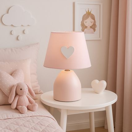 ONLI - Lampa för barn TITTA 1xE14/6W/230V 20 cm rosa