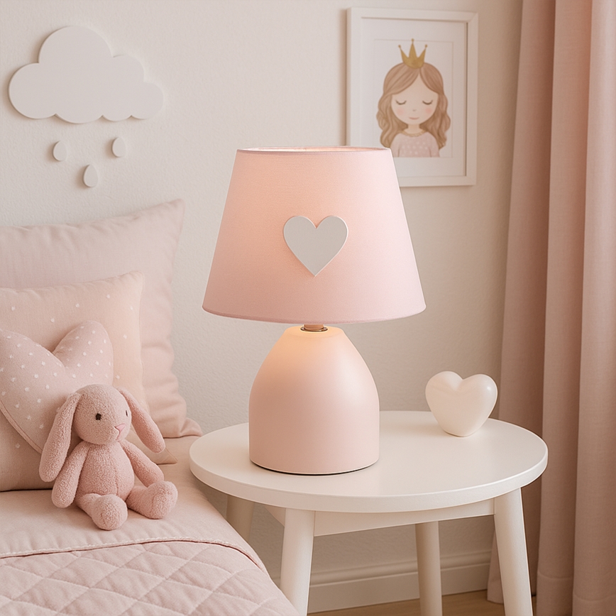 ONLI - Lampa för barn TITTA 1xE14/6W/230V 20 cm rosa