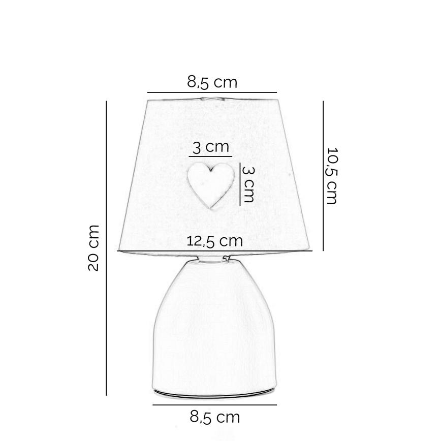 ONLI - Lampa för barn TITTA 1xE14/6W/230V 20 cm rosa