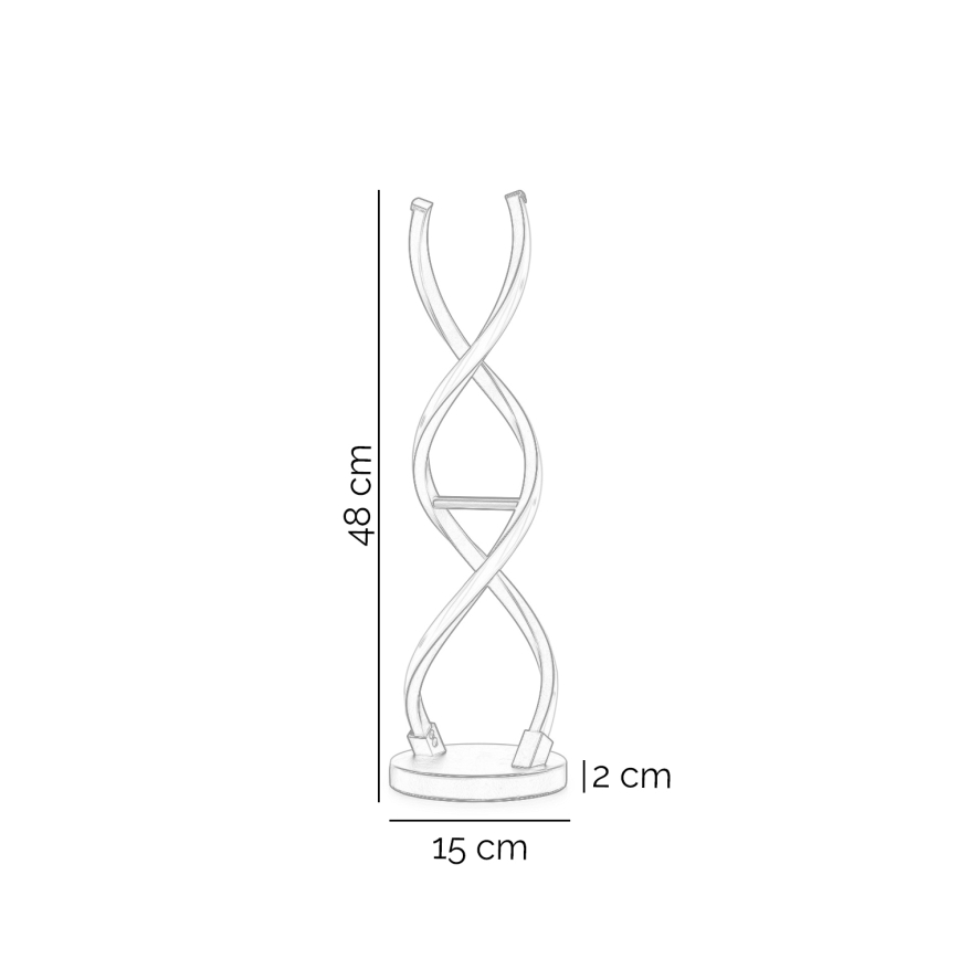 ONLI - LED bordslampa DNA LED/12W/230V 4000K 48,5 cm silver