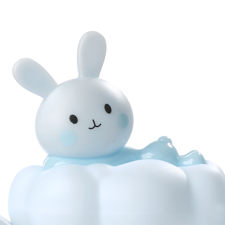 ONLI - LED uppladdningsbar barnnattlampa NUVOLINA LED/2,5W/5V 300 mAh kanin/blå