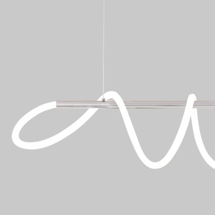 ONLI - LED ljuskrona med textilsladd AMANDA LED/40W/230V 4500K matt krom