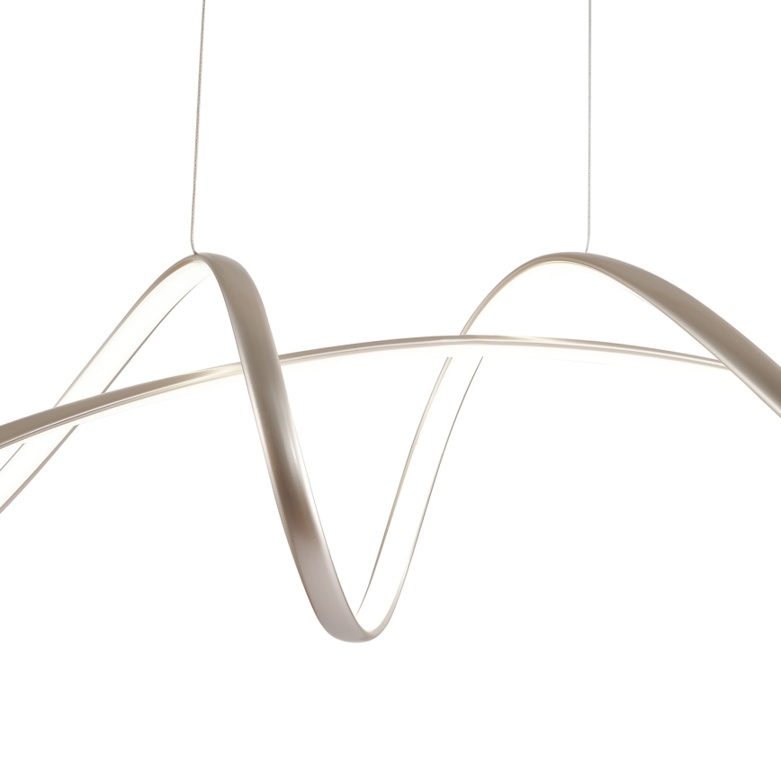 ONLI - LED ljuskrona med textilsladd INFINITY LED/50W/230V 4500K matt krom