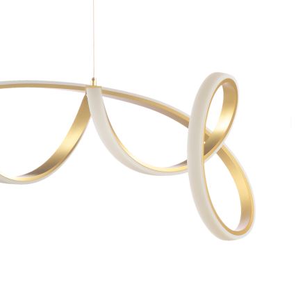 ONLI - LED ljuskrona med textilsladd KIRA LED/60W/230V 4000K guld