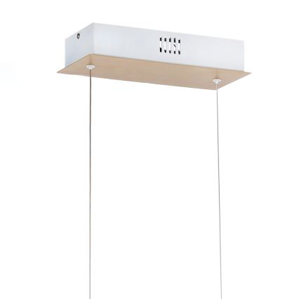 ONLI - LED ljuskrona med textilsladd NILO LED/70W/230V 4000K brun/vit