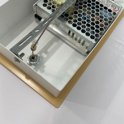 ONLI - LED ljuskrona med textilsladd NILO LED/70W/230V 4000K brun/vit