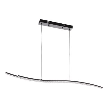 ONLI - LED ljuskrona med textilsladd ONDA LED/30W/230V 4000K svart