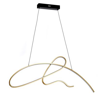 ONLI - LED ljuskrona med textilsladd SIGN LED/42W/230V 4000K guld