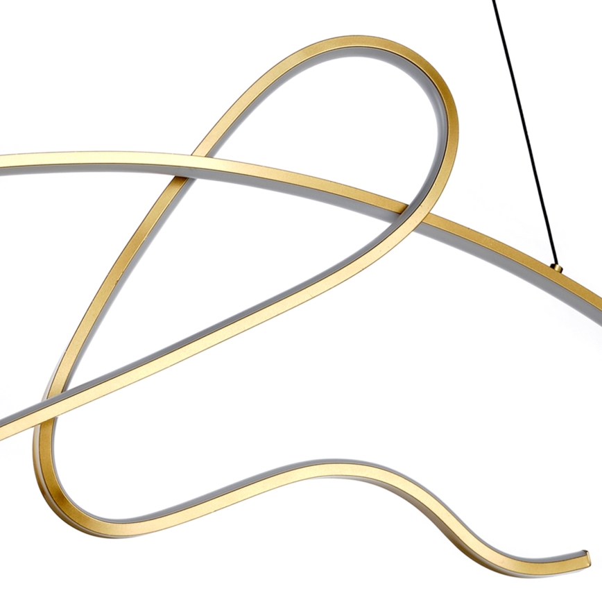 ONLI - LED ljuskrona med textilsladd SIGN LED/42W/230V 4000K guld