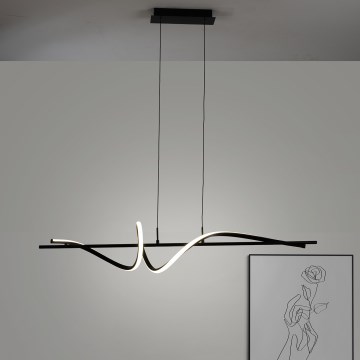 ONLI - LED ljuskrona med textilsladd TWIST LED/30W/230V 4000K svart