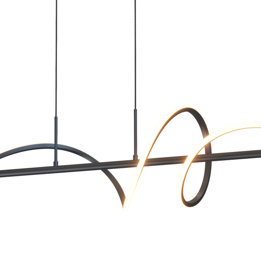 ONLI - LED ljuskrona med textilsladd TWIST LED/30W/230V 4000K svart