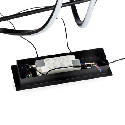 ONLI - LED ljuskrona med textilsladd TWIST LED/30W/230V 4000K svart