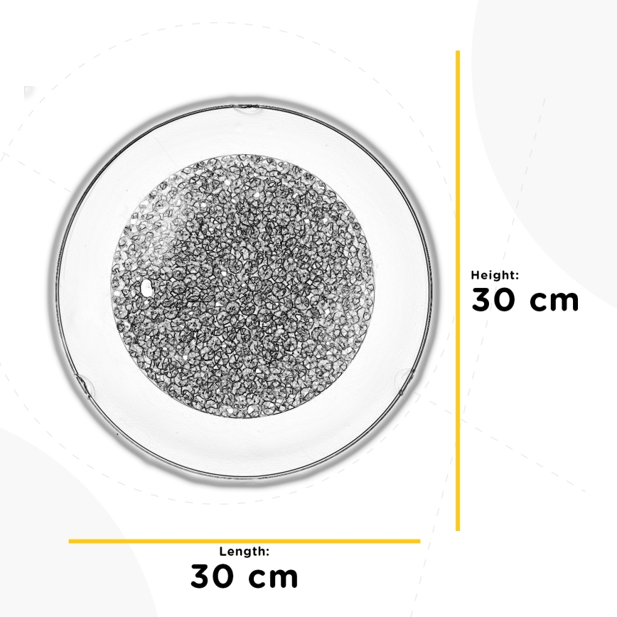 ONLI - LED taklampa BRILL LED/12W/230V 4000K diameter 30 cm