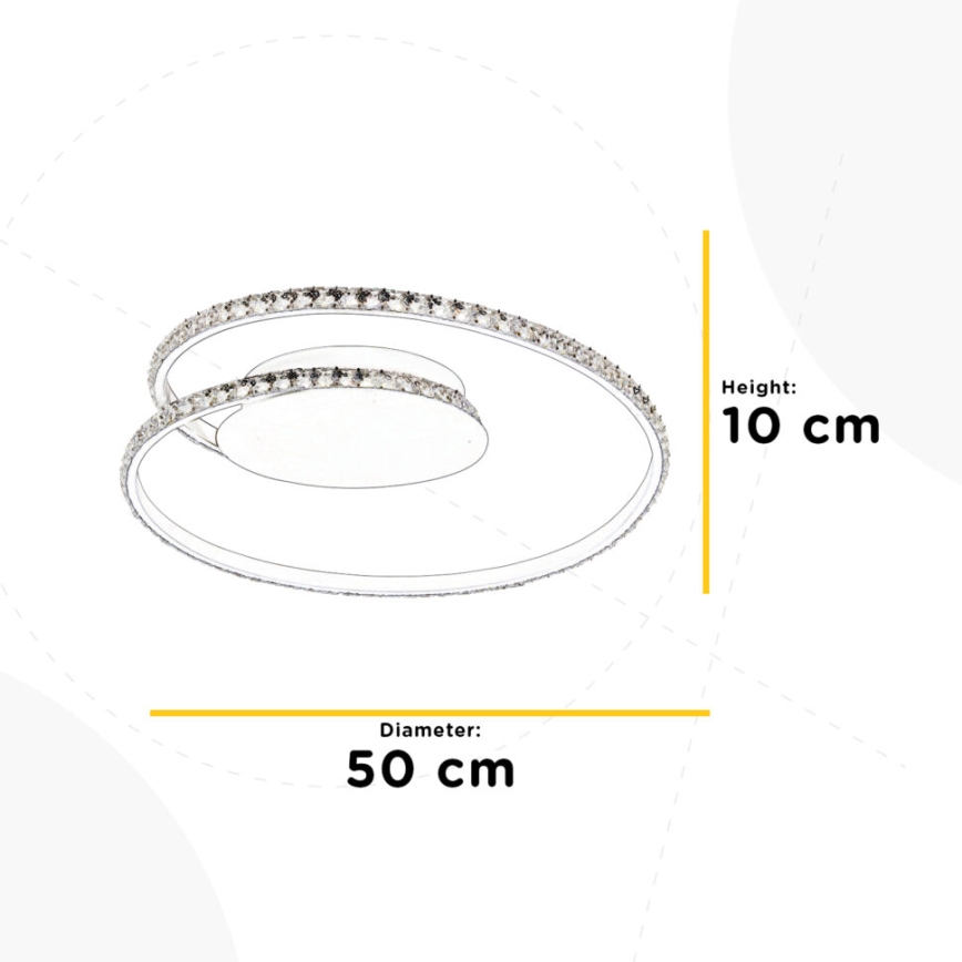 ONLI - LED taklampa EDEN LED/26W/230V 4500K diameter 50 cm vit