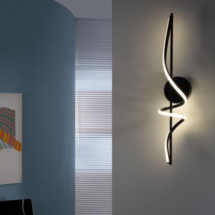 ONLI - LED väggbelysning TWIST LED/25W/230V 4000K svart