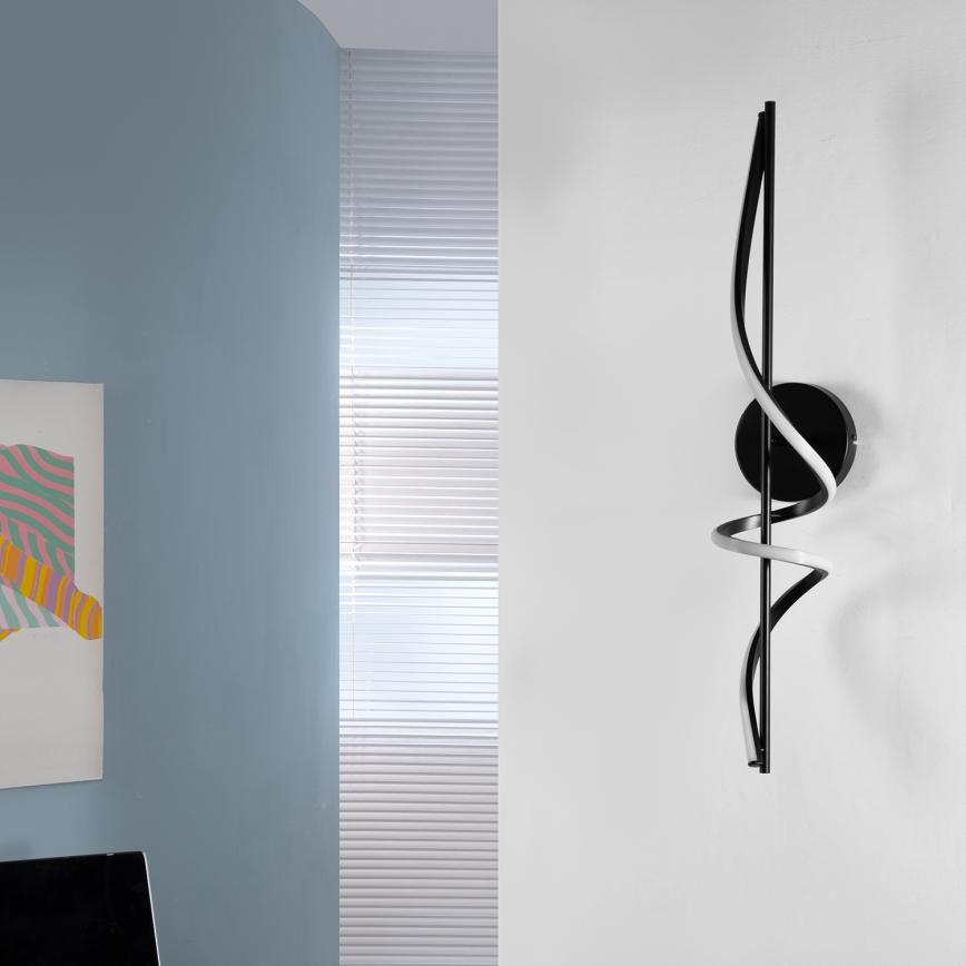 ONLI - LED väggbelysning TWIST LED/25W/230V 4000K svart