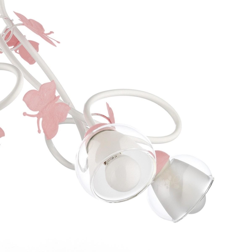 ONLI - Ljuskrona för barn BUTTERFLY 5xE14/6W/230V