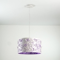 ONLI - Ljuskrona för barn TITILLA 1xE27/22W/230V lila/vit