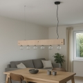 ONLI - Ljuskrona med textilsladd ARGO 6xE27/22W/230V beige
