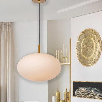 ONLI - Ljuskrona med textilsladd JANET 1xE27/6W/230V diameter 30 cm