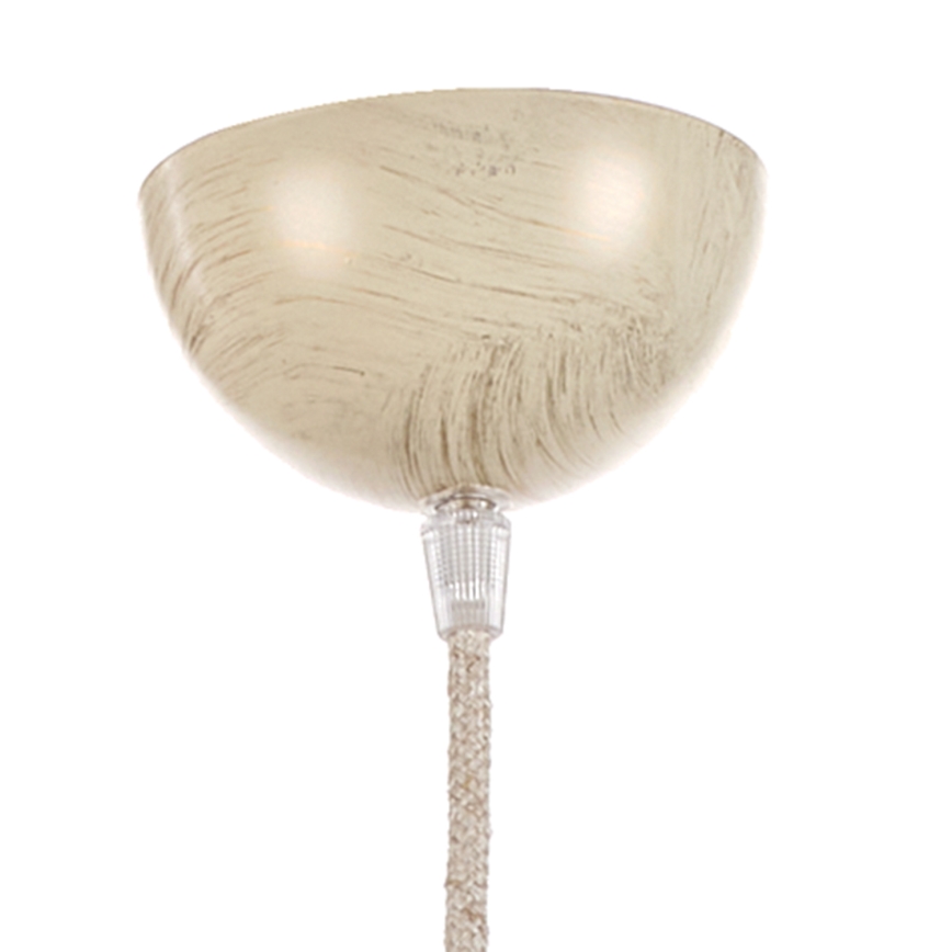 ONLI - Ljuskrona med textilsladd LEONILDE 1xE27/15W/230V beige