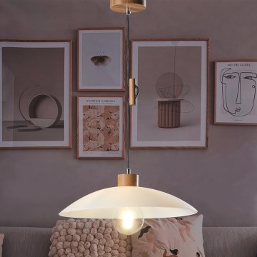 ONLI - Ljuskrona med textilsladd OHANA 1xE27/22W/230V ek